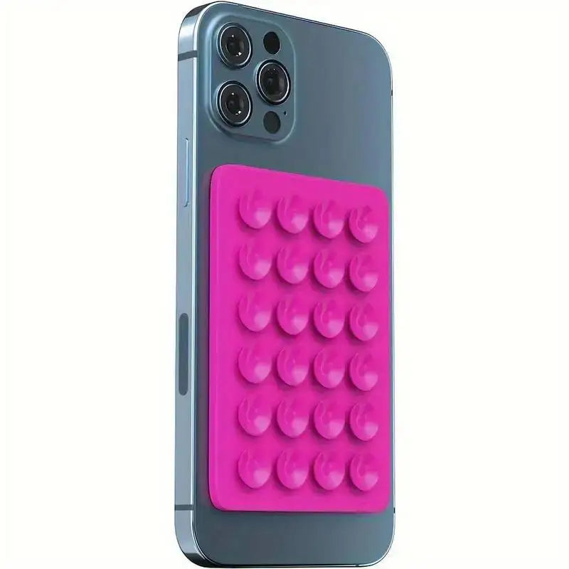 Silicone Suction Phone Holder Mat Multi-functional Suction Cup Phone Stand Square Anti-Slip Single-Sided Case Mount Back Sticker