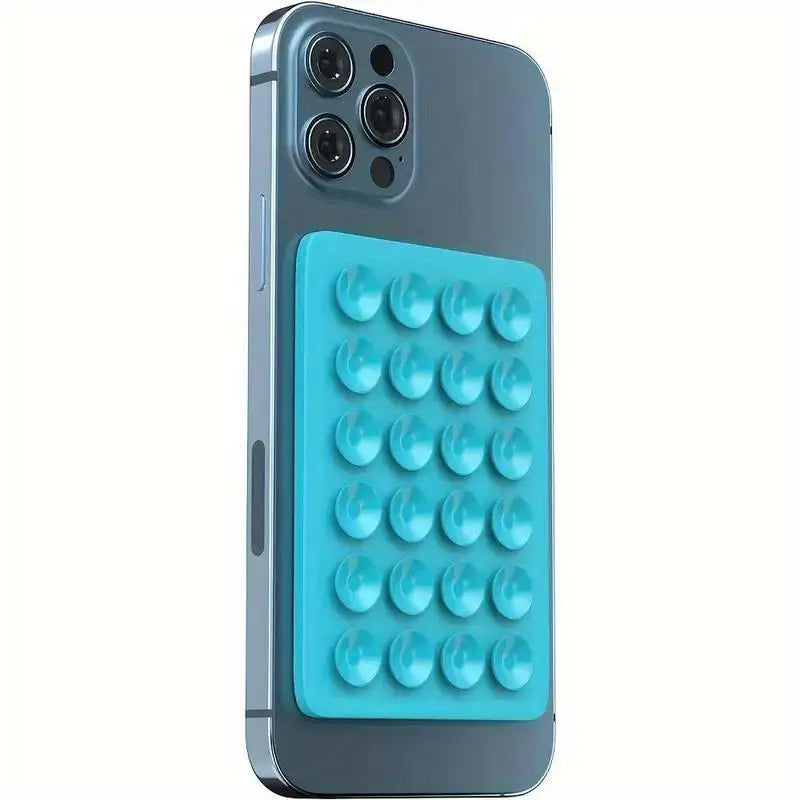 Silicone Suction Phone Holder Mat Multi-functional Suction Cup Phone Stand Square Anti-Slip Single-Sided Case Mount Back Sticker